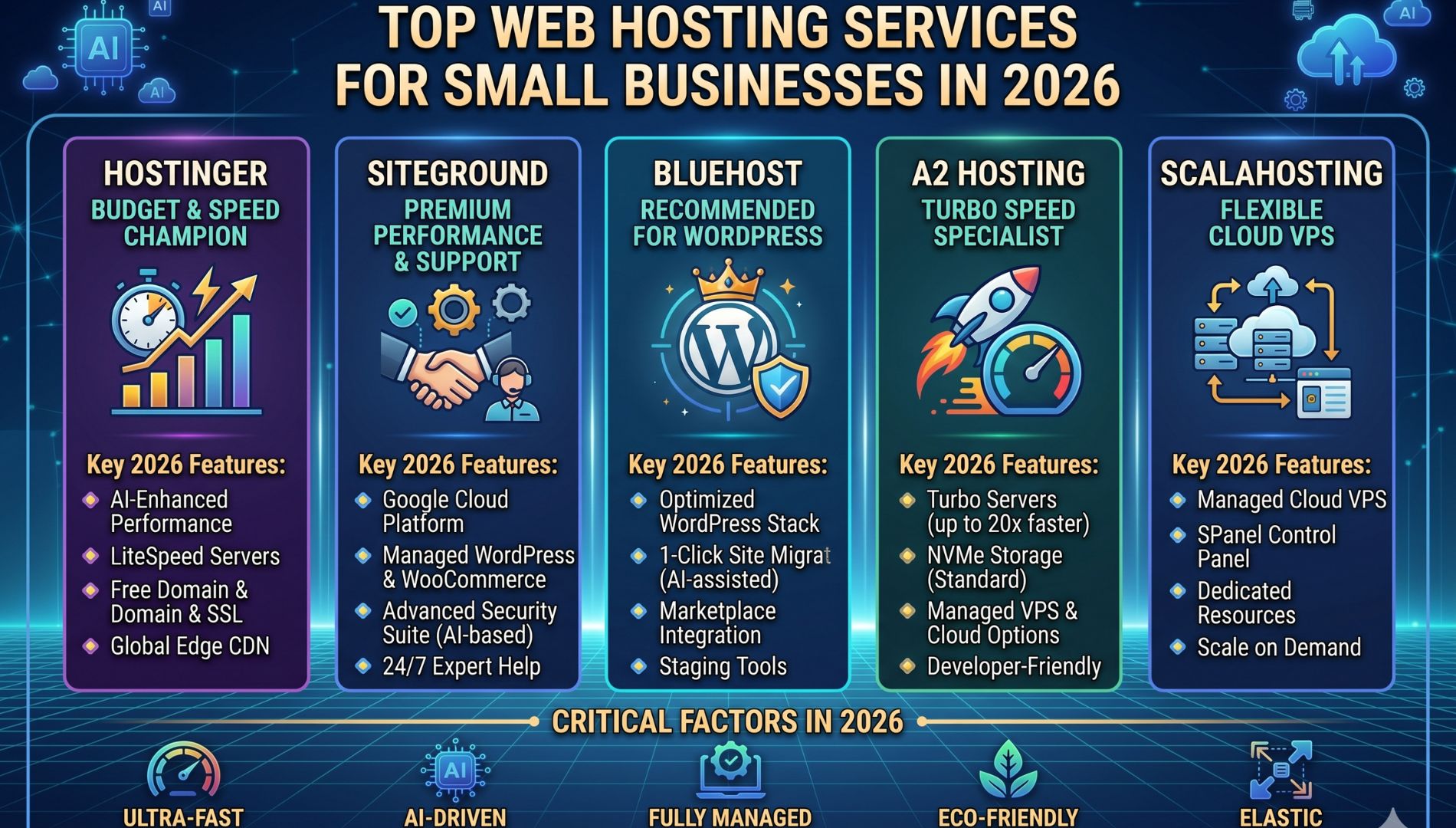 Best Web Hosting Services for Small Businesses in 2026